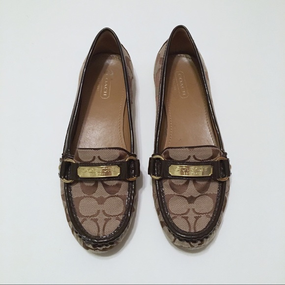 coach signature loafers